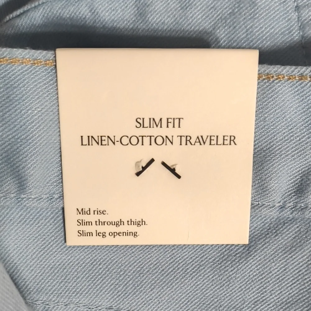 Banana Republic Slim Italian Linen-Cotton Traveler Pant 36W x 32L